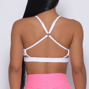 Bombshell Sportswear Pumped Up Sports Bra - White